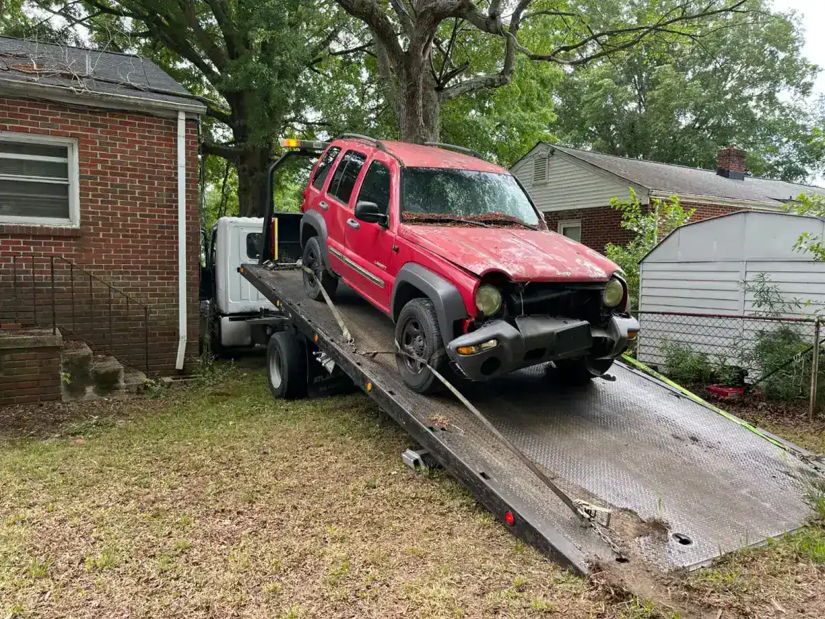 Springfield VA driveway junk car pickup