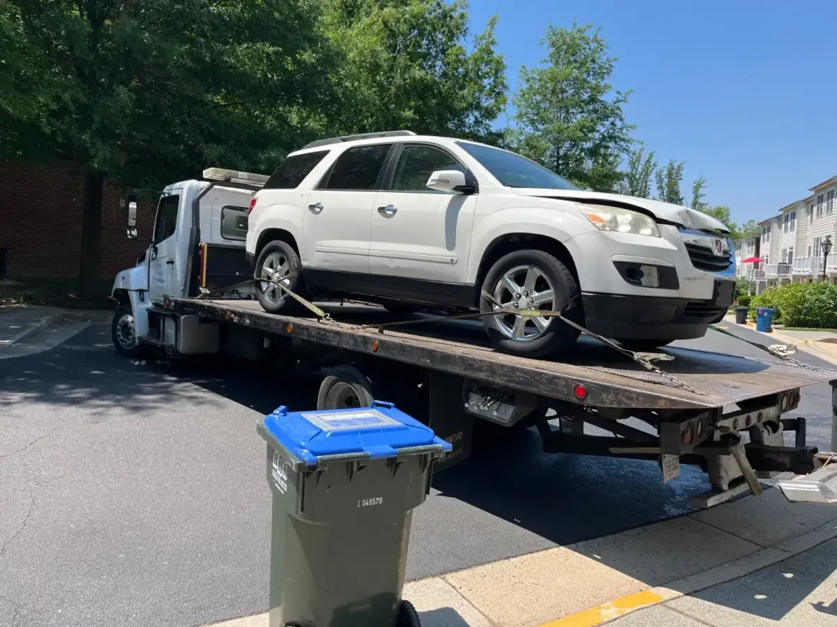 Local Northern Virginia residential car pickup